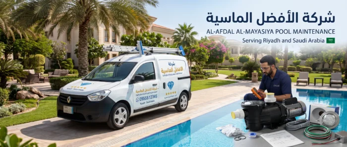 شركة صيانة مسابح المياه بالرياض | مضخات وفلاتر وعزل - الأفضل الماسية شركة صيانة مسابح المياه بالرياض